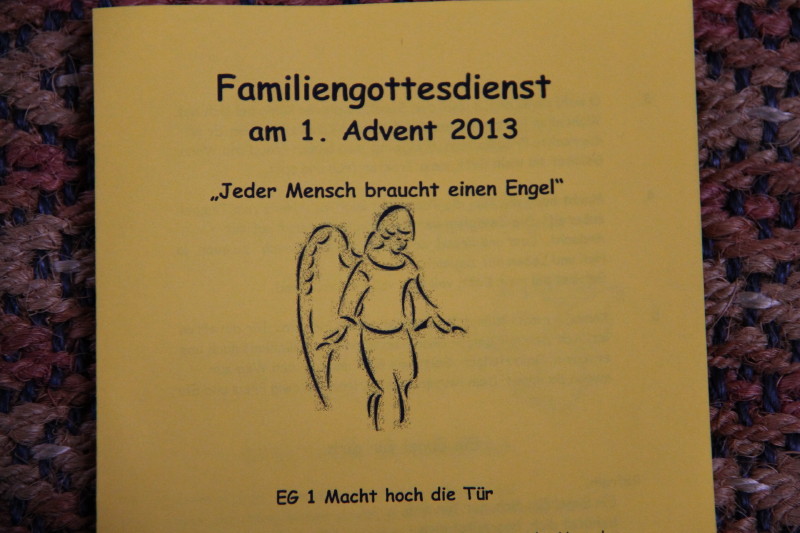 Foto vom Familiengottesdienst zum 1. Advent 2013