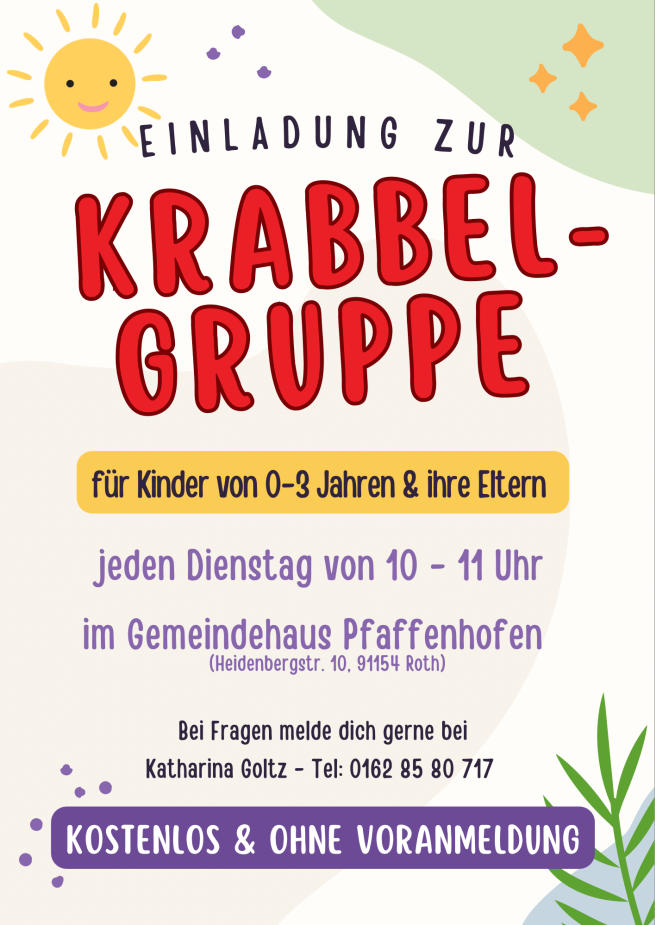 Flyer der Krabbelgruppe